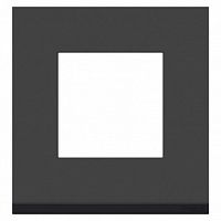 Рамка 1 пост UNICA PURE, горизонтальная, черное стекло | код. NU600286 | Schneider Electric